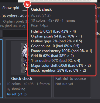 Tooltip over a candidate tile